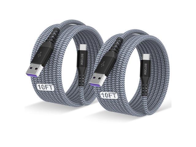 USB A to USB C Cable 10 ft,Type C Charger Cord Fast Charging 10FT 2Pack,for Samsung Galaxy S25...