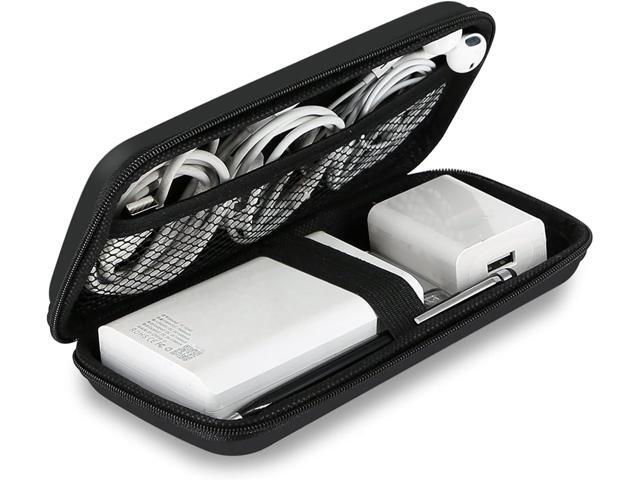 iMangoo Shockproof Travel Essentials Organizer Charger Case, Space-Optimized Small Zipper Electronics Accessories Pouch Tech Cord Cable Power Bank...