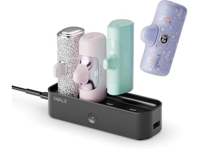 iWALK Charger Station for Portable Charger 4500mAh,4800mAh, 5000mAh, Power Bank for iPhone Charging Station Multiple USB-C Family-Sized Charger...