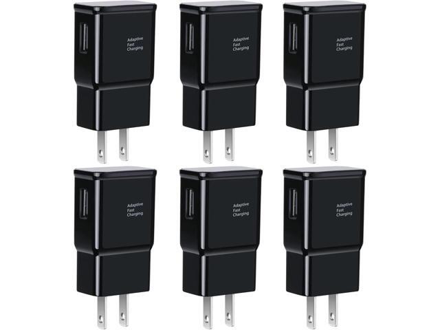 6-Pack Type C Charger Fast Charging Block, Android Phone Rapid USB Wall Charger Compatible with Samsung Galaxy S21/S20/S10/S10e/S10 Plus/S9/S9...