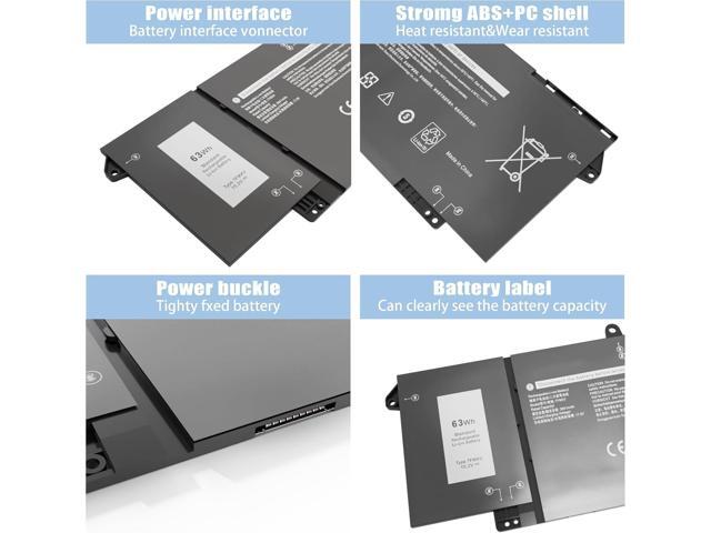 7FMXV Laptop Battery Replacement for Dell Latitude 5320 7320 7420 7520 Series TN2GY 0TN2GY 9JM71 4M1JN 1PP63 727CG MHR4G HDGJ8 CN-0727CG CN-0TN2GY...