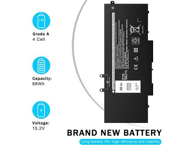 68Wh 3HWPP Laptop Battery Compatible with Dell Latitude 5401 5410 5411 5501 5510 5511 Precision 3541 3551 Inspiron 17 7500/7506 2-in-1 Black...