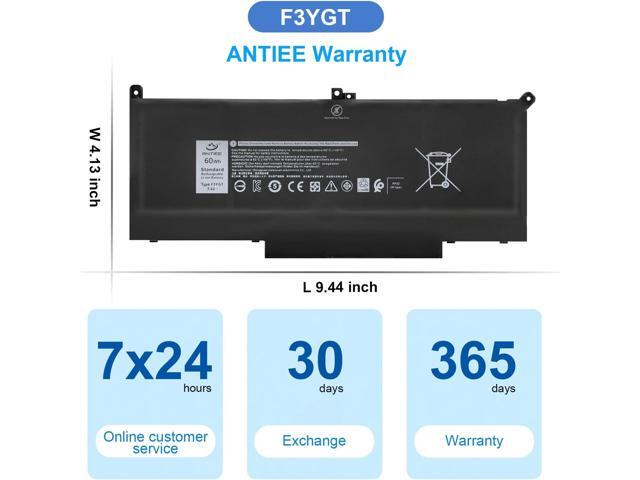 ANTIEE 60Wh F3YGT Laptop Battery for Dell Latitude 12 7000 7280 7290/13 7000 7380 7390/14 7000 7490 7480 P28S P28S001 P73G P73G002 Series 2X39G...