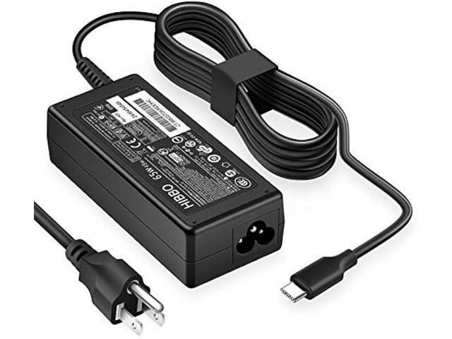 Charger Compatible with HP Laptop Chromebook 65W 45W USB C Fast Power Adapter