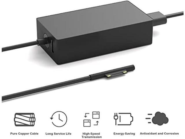 65W Surface Pro Charger Compatible with Microsoft Surface Laptop 2 3, Surface Pro X 9 8 7 6 5 4 3, Surface Go 2 Go 3, Surface Book 1 2 Microsoft...