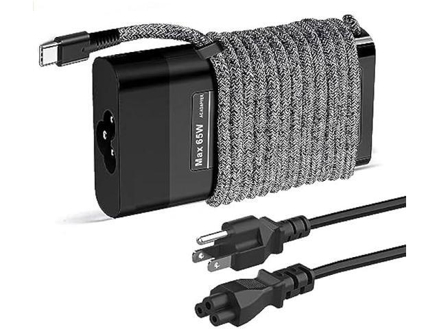 New Slim for HP 65W Laptop Charger USB C,Replacement for HP Envy X360,Spectre X360,Elitebook x360,HP Computer Chromebook,Zbook,Elite...
