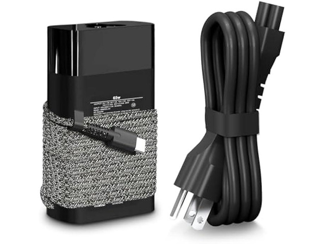New Slim 65W USB C Laptop Charger Compatible with HP Spectre X360,Envy X360,Chromebook,Elitebook x360,Envy,Elite x2 Travel Fast Charging Type C...
