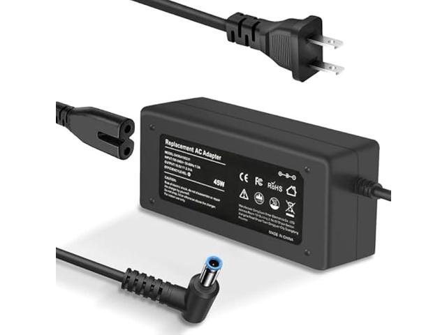 DJW Charger Compatible with HP Laptop Computer 45W Smart Blue Tip Power Adapter