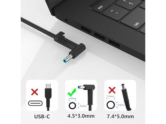 45W 19.5V 2.31A 741727-001 L25296-001/002/003/004 213349-109 TPN-CA14 Laptop Charger Fit for HP Pavilion 15 14 13 11 Notebook Stream 14 13 11...