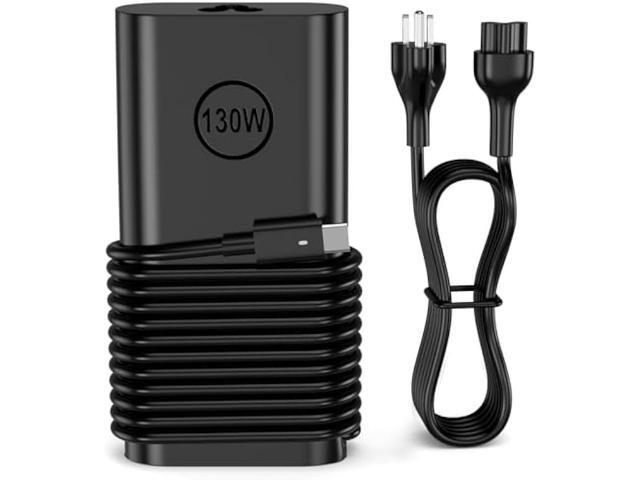 130W USB C Laptop Charger Compatible with Dell XPS 15 2in1 9575 Latitude 9410 9510 9575 7310 7410 7210 5420 5510 5520 Precision 5530 2in1 5550 5750...
