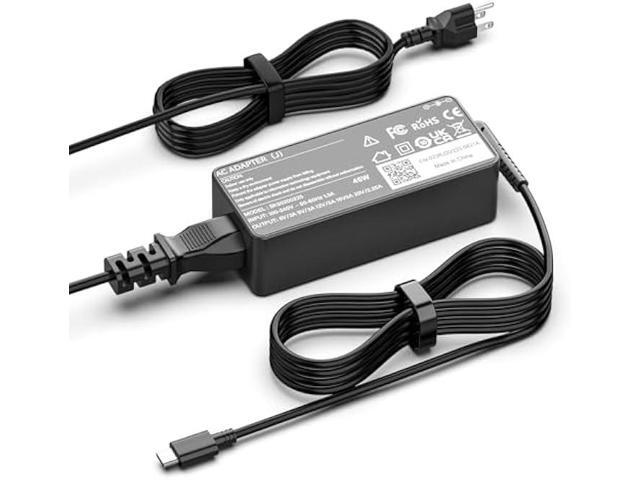 45W USB-C Laptop Charger Compatible with Lenovo ThinkPad T480 T490 T570 T580 T580S E480 E485 E495 E595; Yoga 720 730 730s S730 910 920 C630 C930...