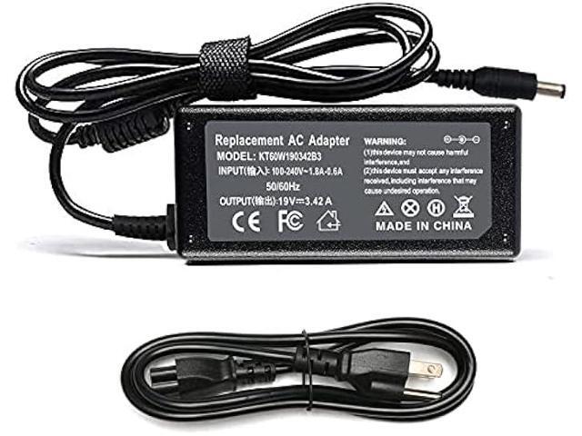 65W 19V 3.42A Laptop Charger for Toshiba Satellite C55 C55D C55T C655 C655D C675 C855 C855D L55 L655 L675 L745 L755 L775D L855 P755 P845T P855 P875...