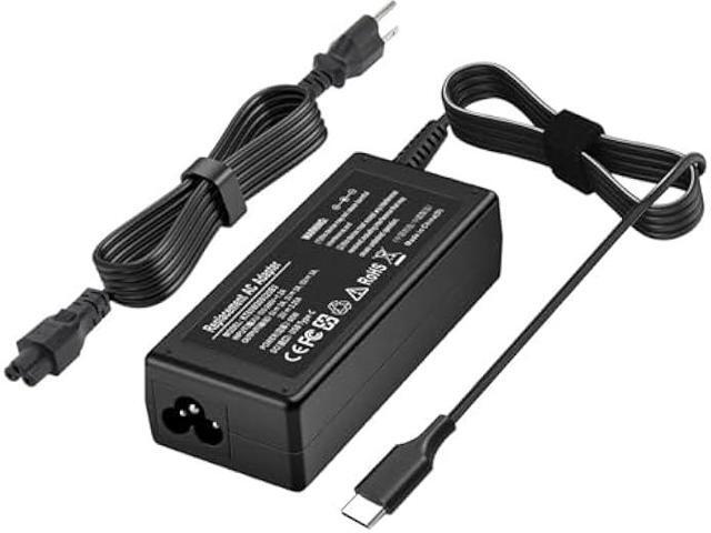 Universal 65W USB C Laptop Charger Type C Chromebook Charger Compatible with HP Laptop/Envy; Dell Latitude; Lenovo ThinkPad/Yoga and More...