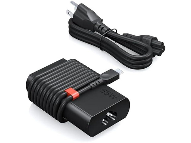 2025 New Slim 65W USB-C Laptop Charger Compatible with Lenovo ThinkPad T14 T15 T16 X1 T470 T480 T490 Yoga,Chromebook,IdeaPad3 Charger .Type-C Fast...