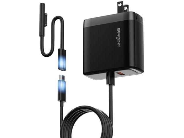 65W Surface Pro Charger,Microsoft Windows Surface Charger for Surface Pro 3/4/5/6/7/8/9/10/X/11/12 Power Adapter,Compatible for Both Microsoft...