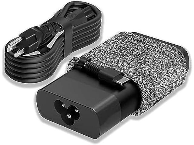 New Slim 65W Laptop Charger USB C Compatible with HP Envy X360, Spectre X360, Elitebook 840 G11 G10, Probook, Chromebook Type C Power Cord Ac Adapter