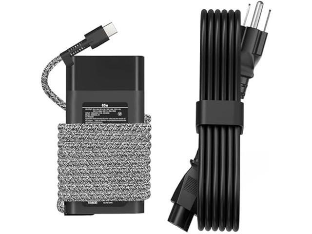 JEIBAO New Slim 65W USB C Laptop Charger Compatible with HP Chromebook X360, Envy X360, Elitebook X360, Spectre X360, Elitebook/Chromebook/Elite...