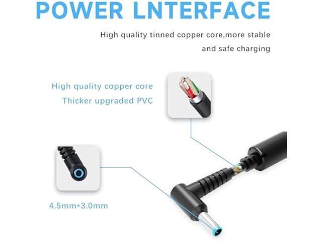 65W Laptop Charger Compatible with HP Pavilion x360 14 15 17 Envy 13 15 X360 Elitebook 840 G5, Compatible with Zbook 14u G4 G5 15u 15 G3 ProBook...