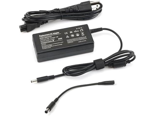 65W Laptop Charger Compatible with Dell Inspiron 15 11 13 14 17 3000 5000 7000 2-in-1 Series, 2 Tips(4.5mm & 7.4mm) Compatible with 3558 3181