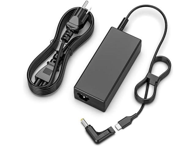Charger Compatible with Lenovo Laptop Computer-2 Tips 65W 45W USB C Laptop Charger and Round Tip 4.0 * 1.7mm IdeaPad AC Adapter