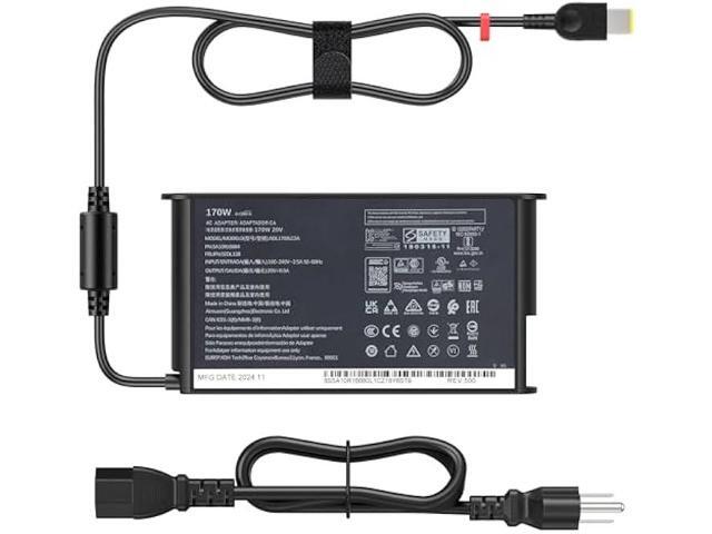 Slim 170W Laptop Charger 20V 8.5A Compatible with Lenovo Legion Slim 5 Yoga Pro 9i ThinkPad X1 Extreme P16 P16v IdeaPad Pro 5 LOQ 15APH8 6IRH8...