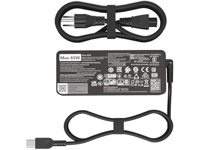 65W USB C Type c AC Charger Compatible with Lenovo ThinkPad T480 T480S ADLX65YLC3D 4X20M26268 ADLX65YLC2A ADLX65YAC2A ADLX65YCC2A ADLX65YDC2A...