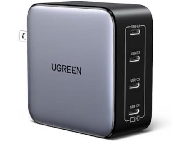 UGREEN Nexode 100W GaN USB C Wall Charger, 4-Port Type-C Fast Charger Compatible with MacBook Pro/Air, Dell XPS, iPhone 17/16/15 Series, Galaxy...