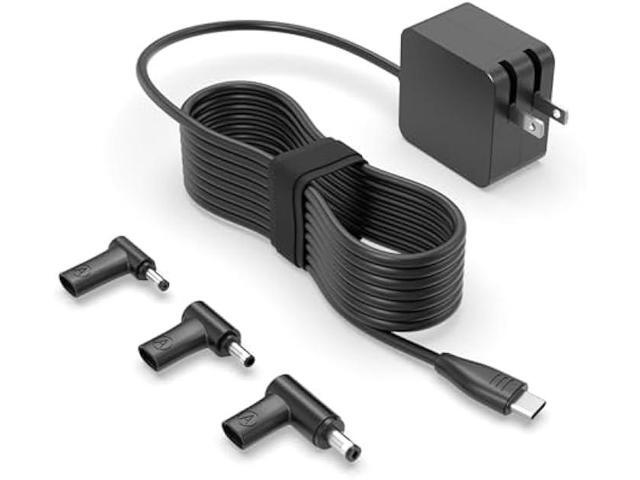 Superer 65W 4-in-1 USB-C GaN Charger Fit for Asus Laptop, for VivoBook ZenBook, ExpertBook, Chromebook Series with 3 Switchable Tips, for MacBook,...