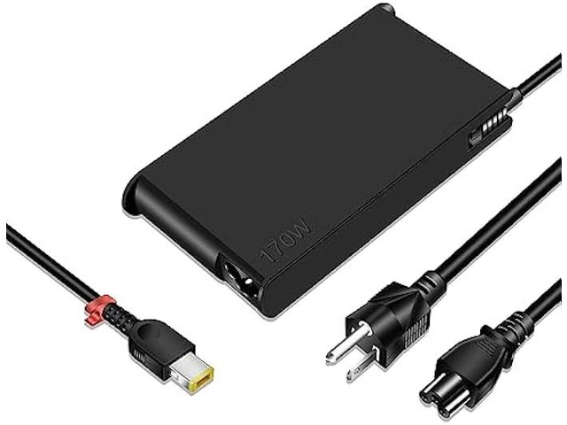 170W Charger Compatible with Lenovo LOQ/Legion Slim 5 5i/Yoga Pro 9i/ThinkPad P1 P16 P16v/IdeaPad Pro 5 5i Power Adapter