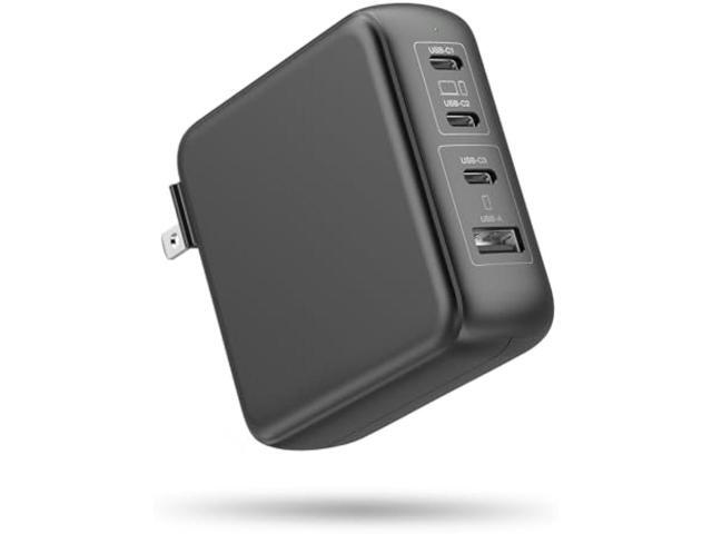 100W USB C Charger, 4-Port Fast USB C Laptop Charger Block for MacBook Pro/Air, iPad, iPad/Pro/Air/mini, iPhone 16/15, Galaxy S24/ S23 and More,...