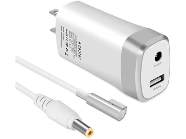 45W 60W Mini Charger Compatible with Mac Book Air 11/13 inch, Magnetic 1st-Gen L Type Connector, Portable Travel Replacement USB Adapter A1374...