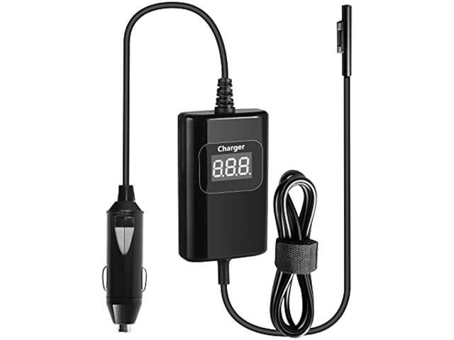 Surface Pro Laptop Car Charger 65W 15V 4.5A Surface Car Charger Compatible with Surface Pro 9/8/7/6/5/4/3 Surface Laptop1/2/3/4/5 Surface Go1/2/3...