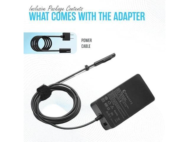 65W 15V 4A Microsoft Surface Pro Laptop Charger - Power Supply AC Adapter 100-240V 50-60Hz for Surface Pro 10/9/8/7/7+/6/5/4/3/X Windows Surface...
