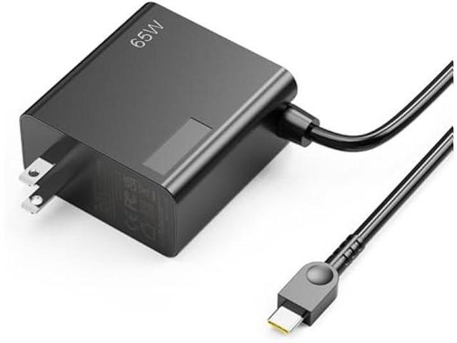 65W USB-C AC Laptop Charger Compatible with Lenovo ThinkPad T14 T15 E14 E15 X1 Carbon X13 Yoga Chromebook IdeaPad Power Supply Adapter