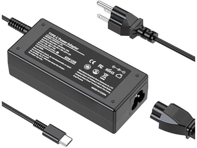 65W Universal Chromebook Charger USB C Laptop Charger Compatible with HP Dell Len OVO Asus Acer Sam Sung Thinkpad Yoga EliteBook Google Chromebook...