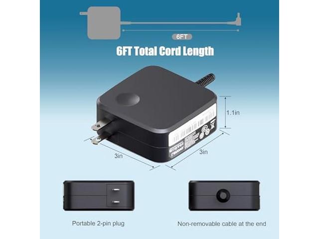65W 45W Charger Fit for Lenovo V14 V15 V17 G2 G3 G4 Flex 4 5 1470 1570 IdeaPad 3 5 310 315 320 330 330S S340 510 520 320-15ABR 330-15IGM S340-15IWL...