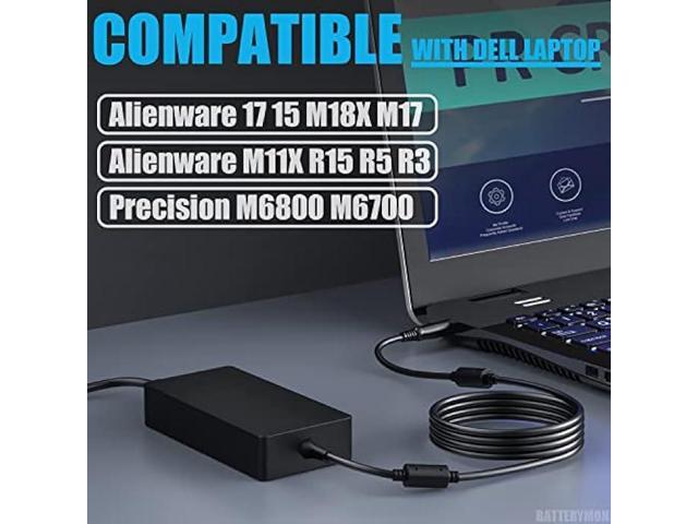 240W Power Adapter Compatible with Dell Alienware M15 R2 R3 R4 R6 R7 Alienware 15 17 M17 M11X M14X M17X M18X X15 Area-51m PA-9E, G15 G7 G5 G3...