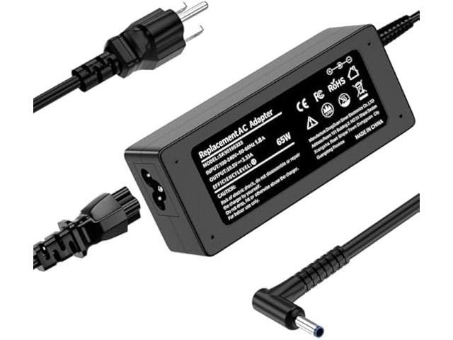 Charger Compatible with HP Laptop Charger 65W 45W Computer Charger Smart Blue Tip Power Adapter 6FT AC Cord