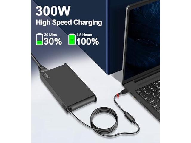 300W Laptop Charger Compatible with Lenovo Legion Pro 7 7i 5 5i Y720 Y740 ThinkPad R7000P R9000P Y9000K 9000K ADL300SLC3A ADL300SDC3A Power Supply...