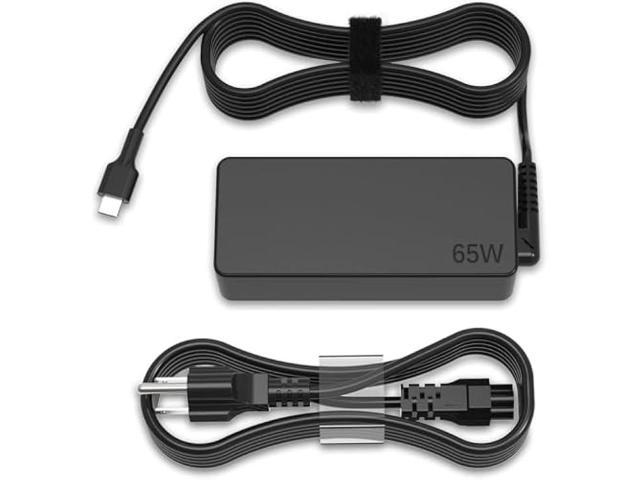 65W 45W USB-C Laptop Charger Compatible with Lenovo X1 Carbon, ThinkPad T480/T490/T14/T14s, Yoga C740, IdeaPad Flex 5/E15, and ADLX65 Series (20V...
