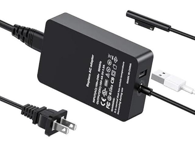 65W Surface Pro Charger for Microsoft Surface Pro 9/8/7/6/5/4/3, Windows Surface Laptop, Surface Go, Surface Book, Support 44W, 36W Surface Tablet...