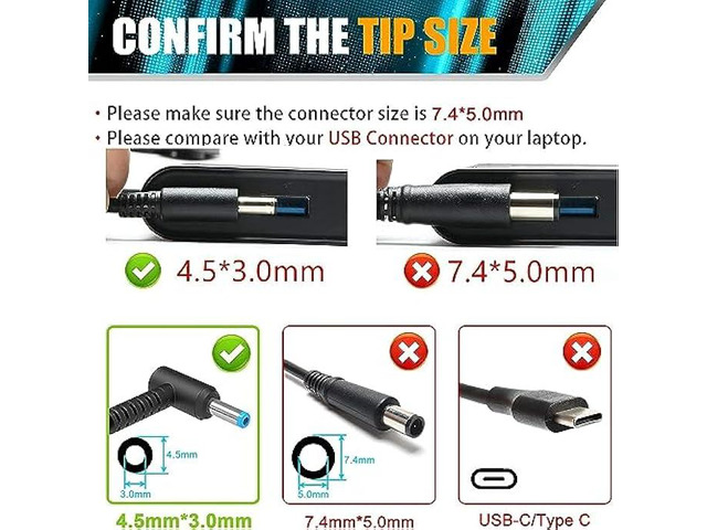 MAX 200W AC Adapter Laptop Charger Compatible with HP OMEN Pavilion Gaming 15 17 Envy 15 2020 TPN-DA10 L00818-850 TPN-LA21 L73385-001 ADP-200HB B...