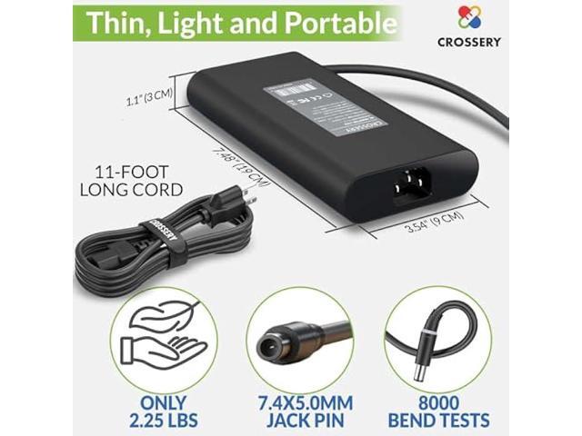 New Slim 240W Laptop Charger for Dell - 240 Watt Dell Laptop Charger Fit for G3 G5 G7 G15 & Alienware M15 M17 M17x x51 - AC Adapter Power Supply...