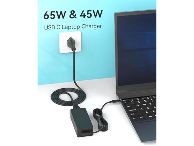 65W USB C Laptop Charger for Lenovo Thinkpad X1 T480 T480S T580 T580S ADLX65YDC2A ADLX65YLC2D ADLX65YDC3A ADLX65YDC2D Yoga C740 C930 C940...