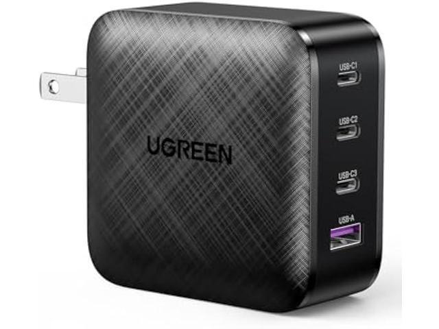 UGREEN Nexode 65W GaN USB C Wall Charger, 4-Port Fast Charging Power Adapter Compatible with MacBook Pro/Air, Dell XPS, iPad Pro/Air, iPhone...