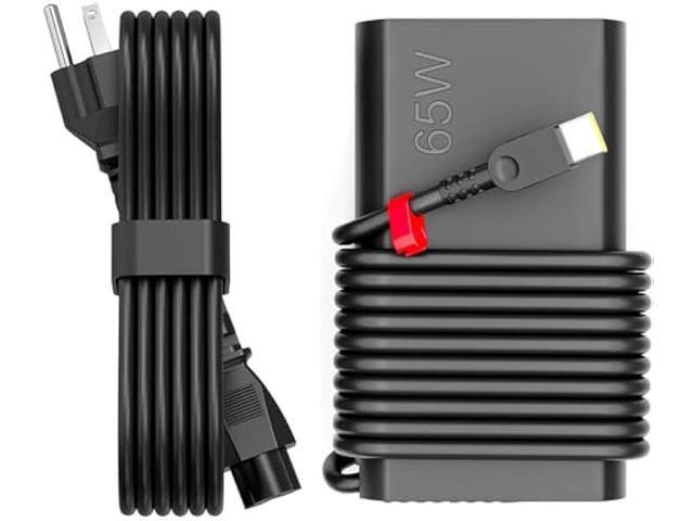 New Slim 65W USB C Laptop Charger for Lenovo Thinkpad Yoga Chromebook Computer Type C Fast Charging Power Cord Ac Adapter for ThinkPad T14 T15 X1...