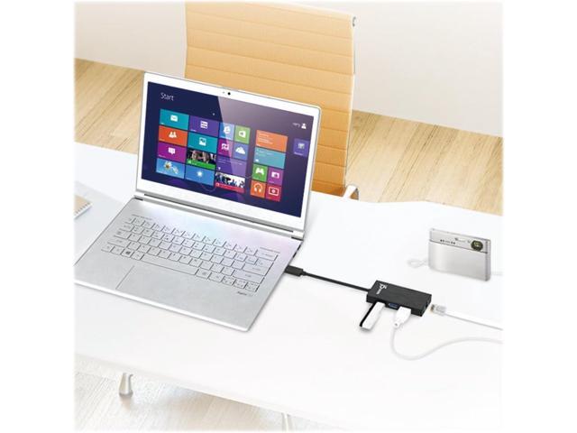 j5create USB 3.0 Multi-Adapter Hub- 3X USB 3.0 SuperSpeed Ports, Gigabit RJ45 Ethernet, Compatible with Windows and MacOS