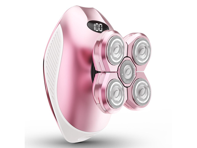 Electric Razors for Women, 5-in-1 Rechargeable Body Shaver - Waterproof Wet Dry Hair Remover - Trimmer for Lady Face Underarms Legs