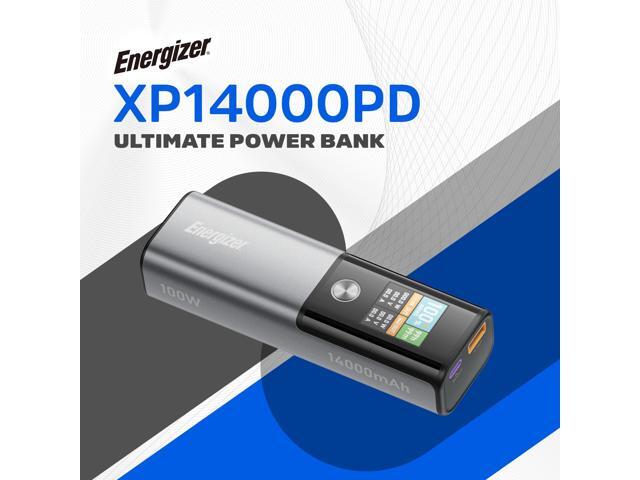 Energizer Power Bank 14000mAh with PD 100W USB-C Outputs Fast Charging Battery Pack USB-A 22.5W with Intelligent Digital LCD Display for Laptop,...