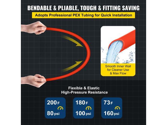 1/2in x 1000ft feet Pex Tubing Oxygen Barrier O2 EVOH Pex-B Red Radiant Floor Heat